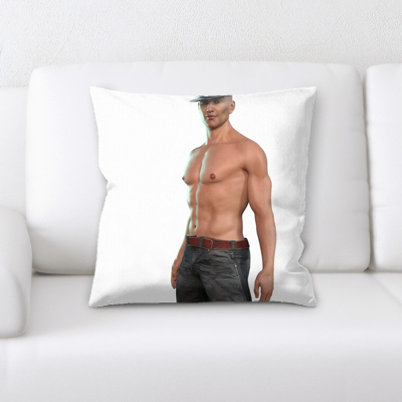 Coussin décoratif man