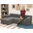 Boneless 87" Modular Sectional Sofa, L-Shape Cloud Sectional Couch, Cozy Boneless Couches For Living Room (Dark Grey, Left Facing Chaise)-1415993450-1415993449