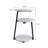 Small Round Side Table With 3-Tier Storage - White Black End Table, Sturdy Metal Frame Nightstand, Compact Couch Table For Bedroom Living Room-1855836679