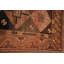 Tapis traditionnel pré-1900 à teinture végétale antique 4 x 7