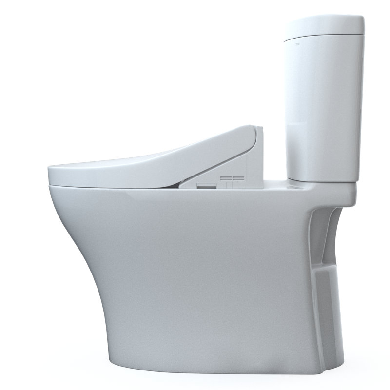 Aquia® Dual-Flush Elongated Bidet Toilet with Tornado Flush (Seat Included)
