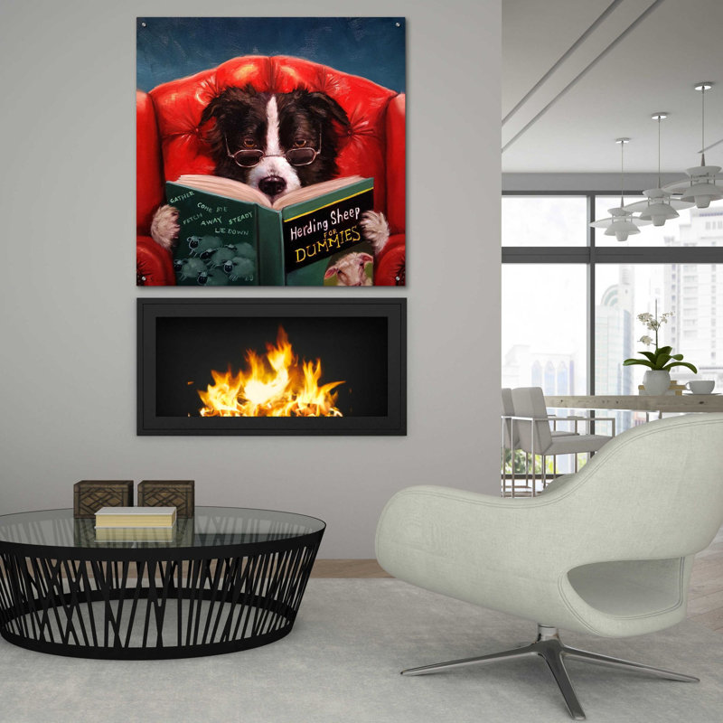 «Herding Sheep» par Lucia Heffernan, art mural en verre acrylique, H 36 po x l 36 po x P 0,2 po