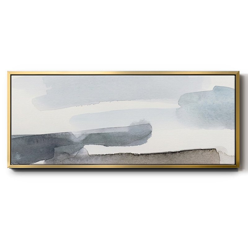 Coastal Tones IV - toile encadrée, H 20 po x l 50 po
