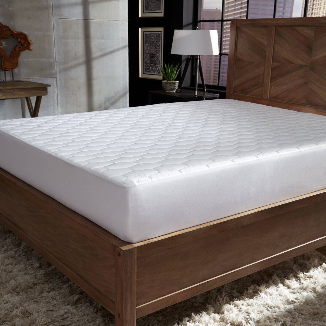 Vanburen 1'' Down Alternative Mattress Pad Alwyn Home Bed 