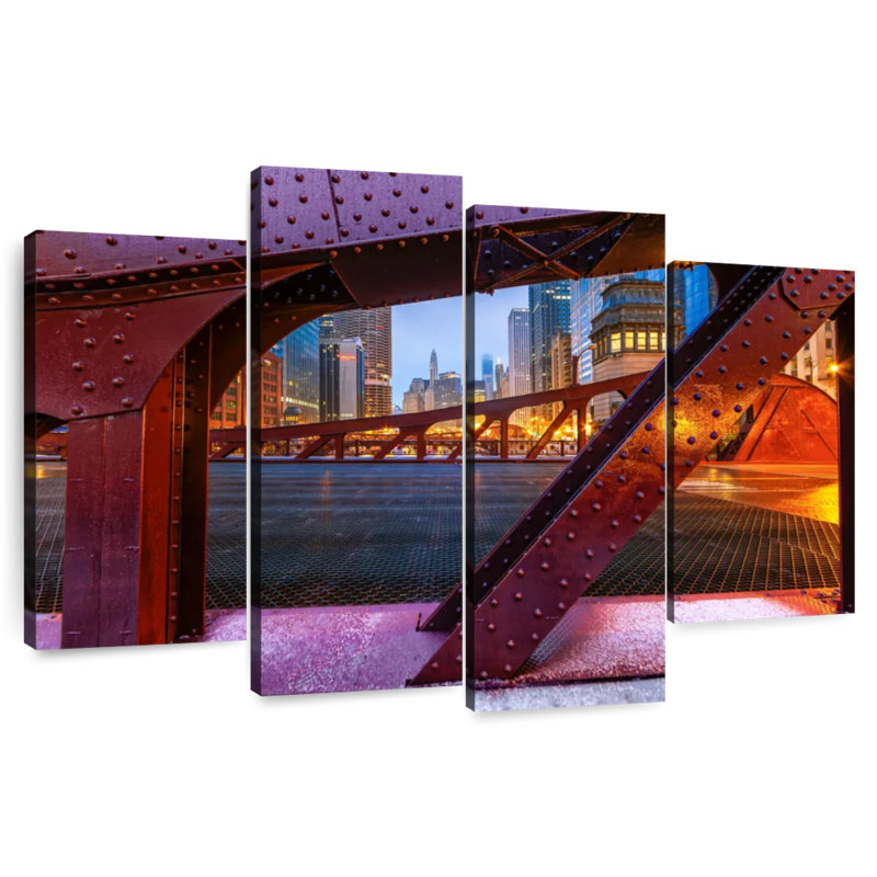 Lilie Chicago Marshall Suloway Bridge, 48" H x 75" W