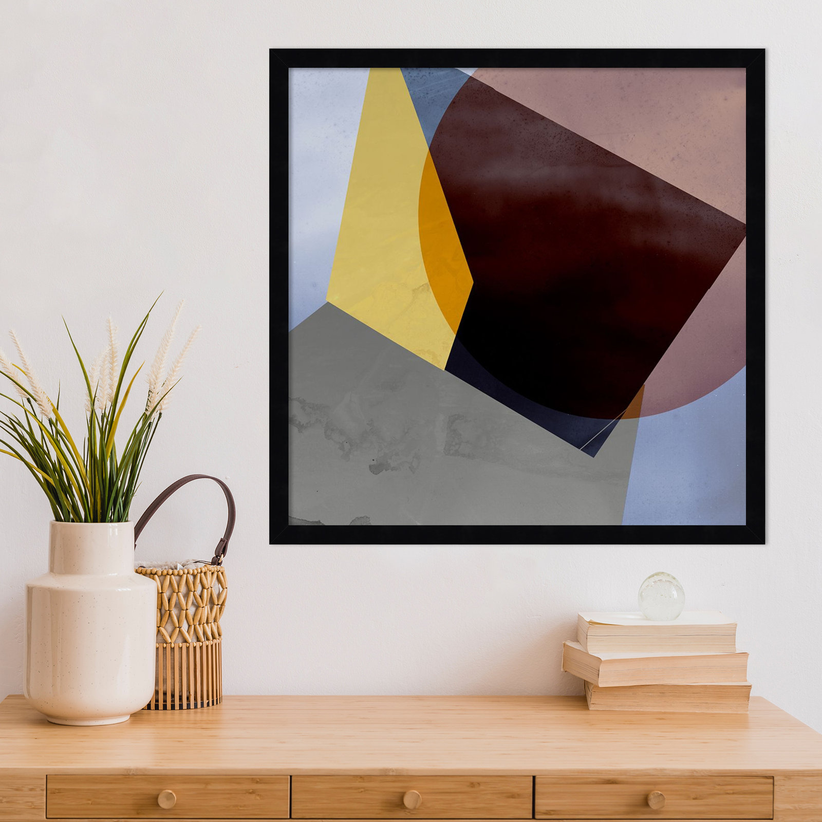 Flagler "Essentially Minimal II" Print, 21" H x 21" W, Black