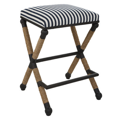 Uttermost Firth Rustic Oatmeal Counter Stool
