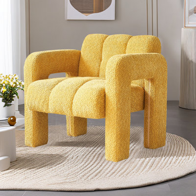Chaise d'appoint pratique et large rembourrée