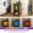Camilia Block 23.5'' H Farmhouse End Table with Charging Station & LED Lights-1121788044
