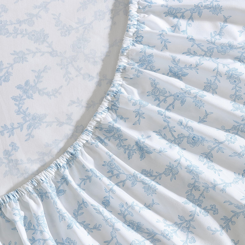 Ensemble de draps en coton Laura Ashley, Ensemble de draps pour grand lit + un drap-housse 