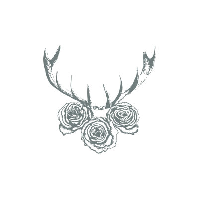 Décalcomanie murale cerf antler