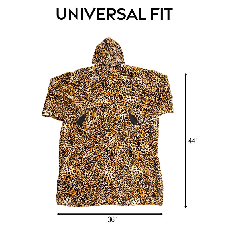 Couverture à capuche Leopard