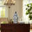 Cinya Ceramic Vase and Decorative Temple Jar with Lid - Elegant Flower Vase for Home Decor-89110052