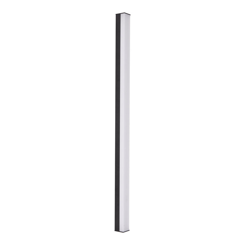 Matte Black Outdoor Sconce, 50cm H x 6.5cm W x 6cm D, 4500 Kelvins
