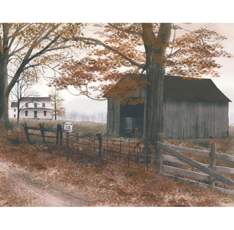 Old Country Road, H 14 po x l 18 po