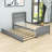 Twin Size Platform Bed with Trundle-541587308