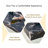 43.3"X23.6" Black Marble-Patterned MDF Coffee Table With Tempered Glass Legs.Suitable For Living Room.It Can Be Used Not Only As A Coffee Table But Also As A Side Table Or Display Stand.