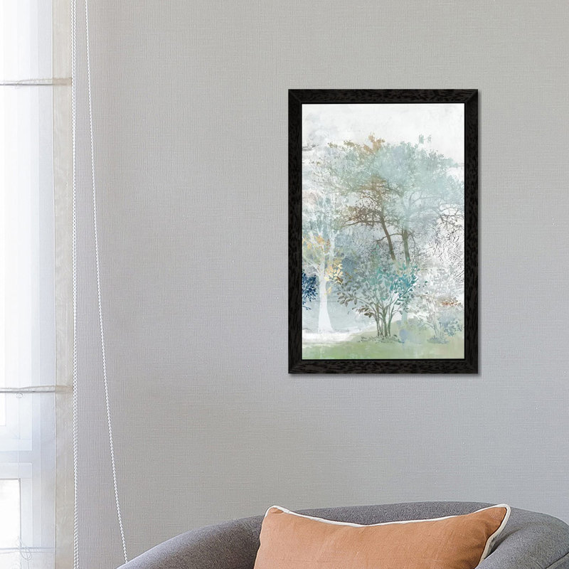 Silent Mystery II by Allison Pearce - Floater Frame Painting on Canvas, 66.04 cm H x 45.72 cm W, Black Framed