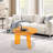 23.6" Modern Round Acrylic Coffee Table Side Table-5821274