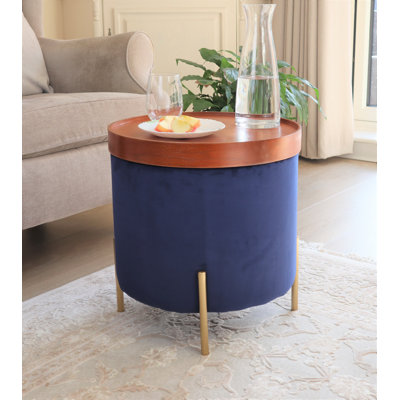 Connell 43 cm W Round Ottoman