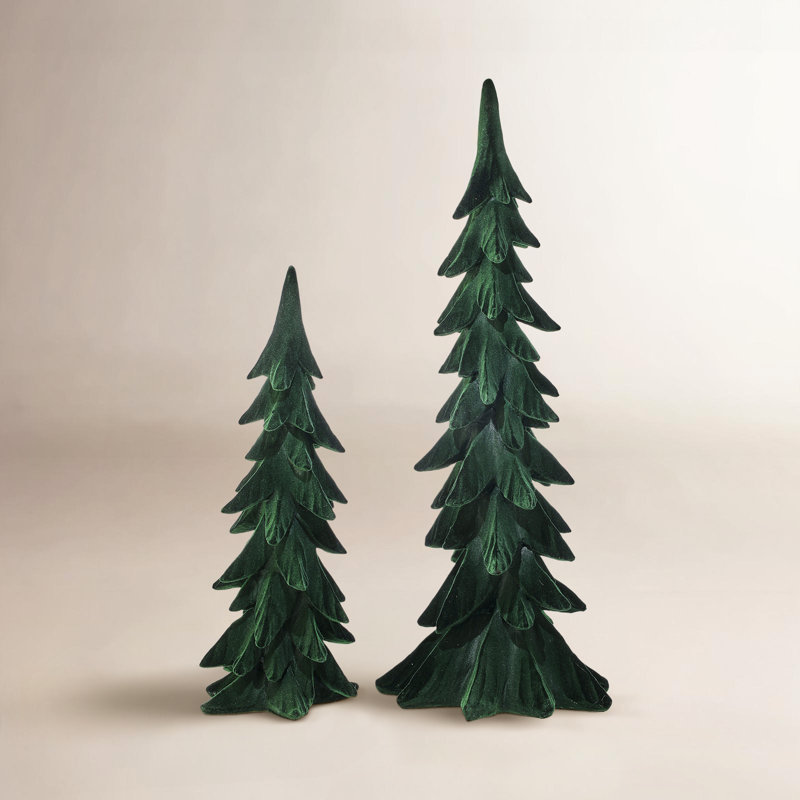 Arbres de table floqués
