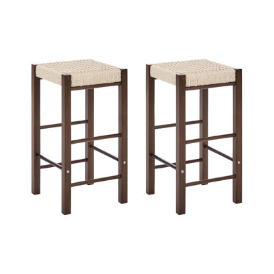 Counter Stool with Solid Wood Frame