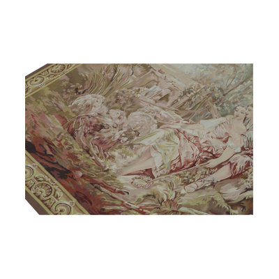 Hand-Knotted High-Quality Brown and Beige Area Rug