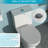 White Ceramic Dual Flush Toilet - Soft Closing Seat, 29.54 In Product Depth One Piece Flush, Powerful System, Seat