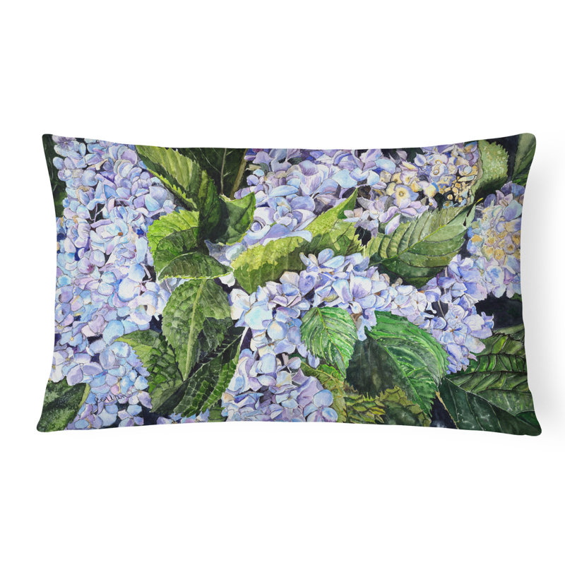 Floral Outdoor Reversible Throw Pillow