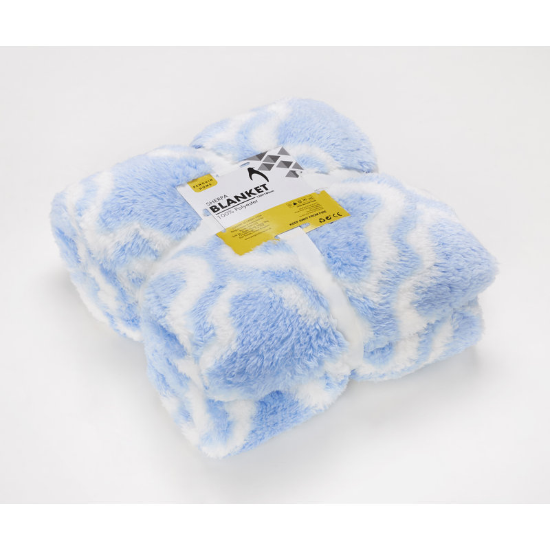 Plain Weave / Muslin Throw Blanket, Blue