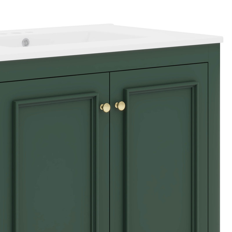 Meuble-lavabo 30 po avec lavabo, meubles-lavabos 30 po, Vert