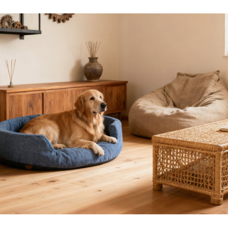 Canapé pour chien avec grand plateau amovible