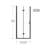 32"X 72" Shower Door, 1/4 Inch  6Mm  Tempered Clear Glass, Black Finish, Reversible Installation, 180 Pivot, Flexible Hinges, Heavy - Duty Waterproof Handle, Packaging 32" 33.2" Adjustable Width-124961258