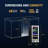 Newair 15 in. Built-in Dual Zone 9 Bottle and 48 Can Wine and Beverage Fridge in Stainless Steel
