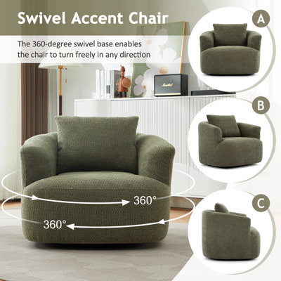 Chaise pivotante en érable Kendall