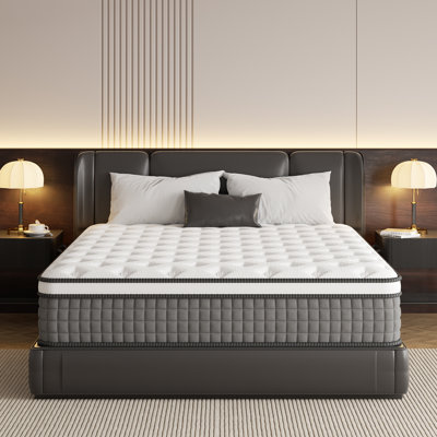 12" Gel Memory Foam Hybrid Spring Mattress with Edge Support, Compression In a Box