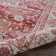 Tapis rouge / beige Lowndes
