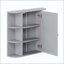Armoire de rangement murale de salle de bain avec miroir, armoire à pharmacie avec tablette en bois réglable et portes, armoires de rangement montées avec 6 tablettes ouvertes-843520070
