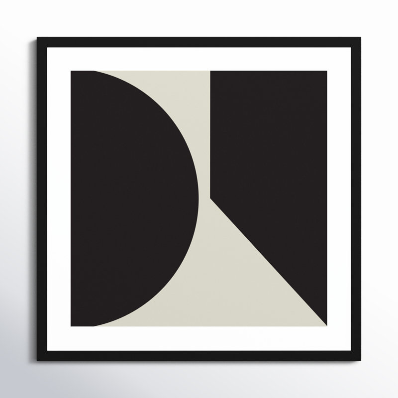 Minimal Max Mod II by The Creative Bunch Studio, Black Framed, 25.25" H x 25.25" W x 0.8" D