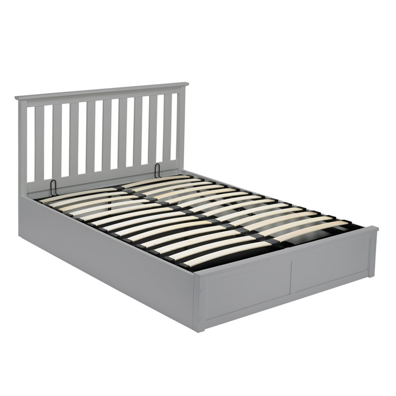 OXFORD OTTOMAN BED, Grey, Kingsize (5')