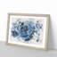 Pretty Blue Rose - Picture Frame Graphic Art Print-56892514-56892513