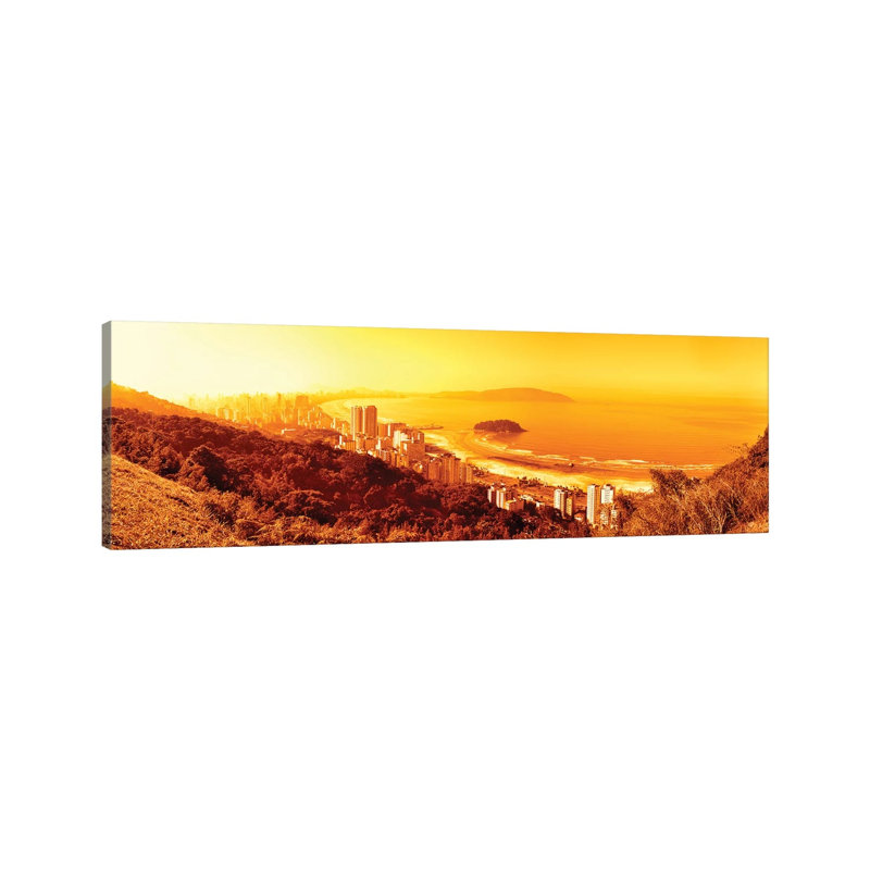 Santos Brazil - Wrapped Canvas Panoramic Print, 40.64cm H x 121.92cm W x 1.905cm D