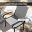 Ensemble de 4 chaises de salle à manger en osier pour l'extérieur Outsunny-1092020759