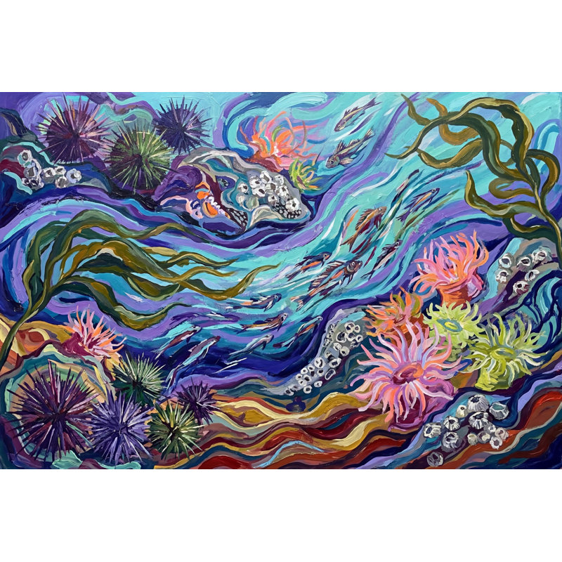 Décoration murale sous-marine océanique, Non tissé, 200 po x 120 po