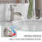 Brushed Nickel Waterfall Bathroom Basin Faucet Sink Vanity Mixer with Drain