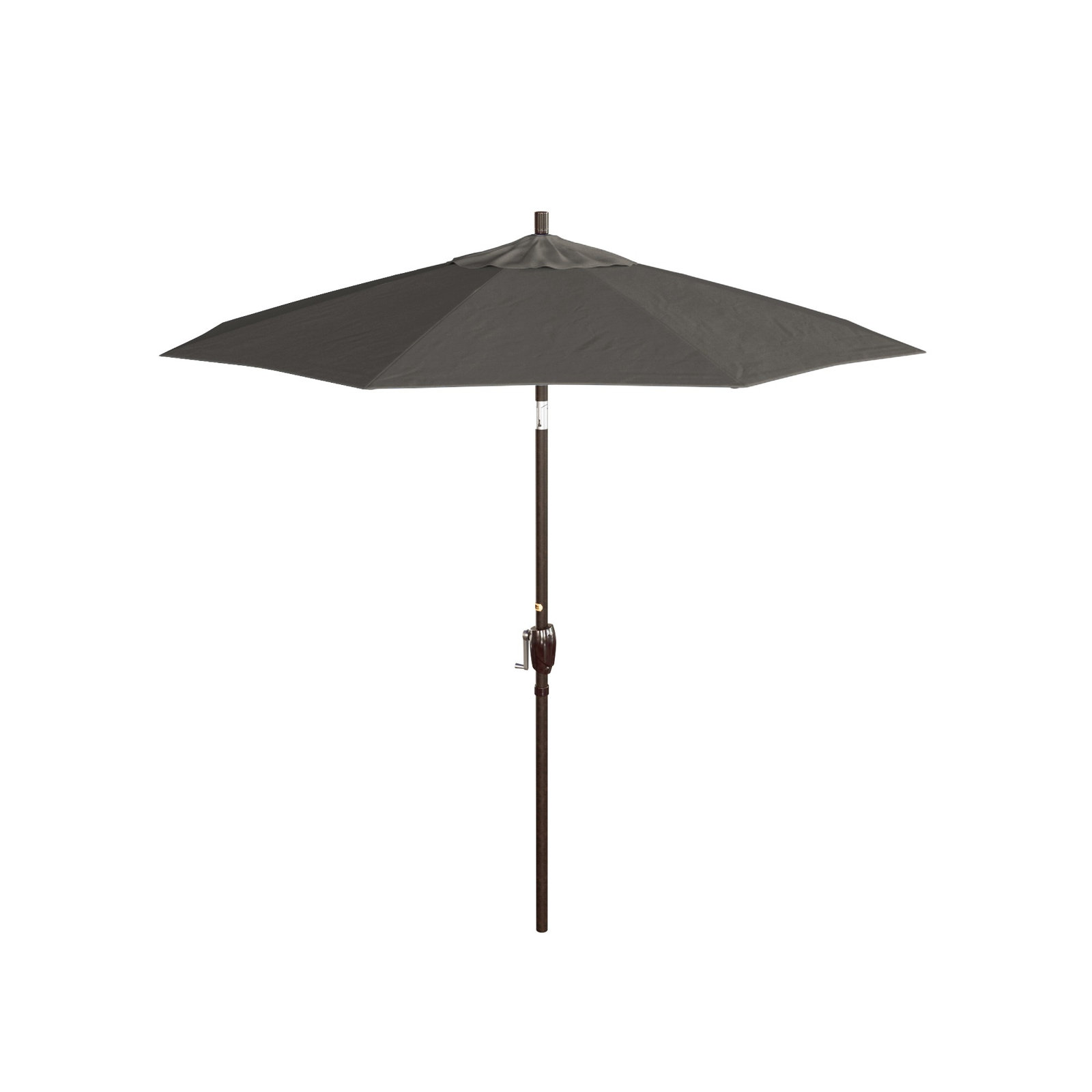 Lexia 7.5' Sunbrella® Umbrella, Bronze, Canvas Charcoal Sunbrella® Canvas
