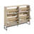  24 Pair Fluted Shoe Cabinet, with 4 Flip Drawers Shoe Storage Organizer Unit-823252668