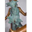 Statue de bronze en cuivre pour filles 3 dansant autour de l'eau pour décor de jardin extérieur, 35 po x 24 po x H 38 po
