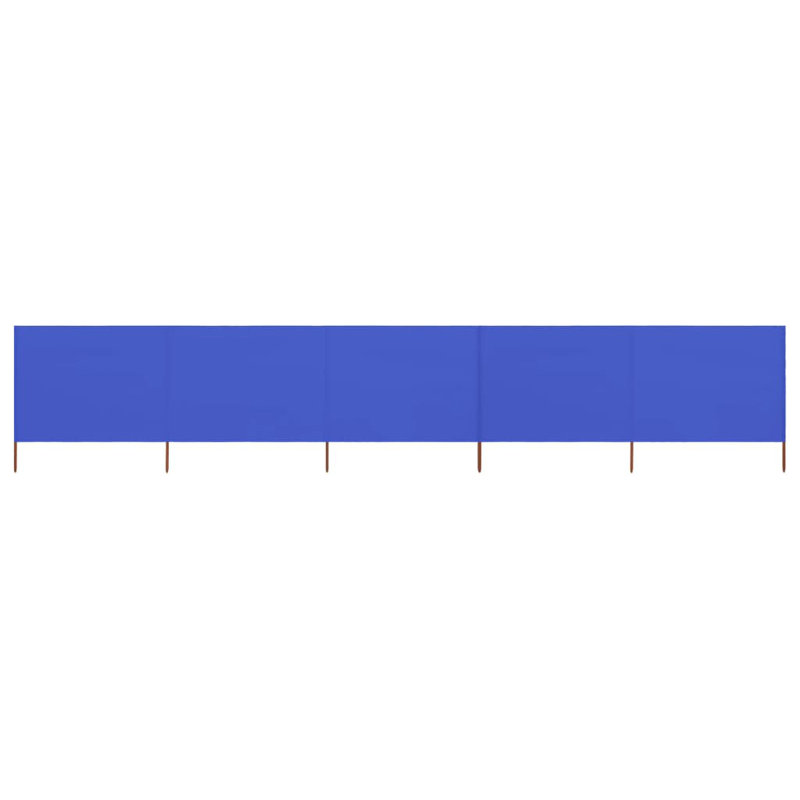 Braud Wood Folding Room Divider, Azure Blue, 110cm H x 600cm W