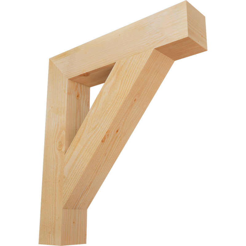 Support de bloc traditionnel, Douglas (sciage brut), 36" H x 6" W x 32" D